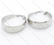 Wholesale Stainless Steel Line Earrings - KJE050604