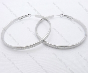 Wholesale Stainless Steel Line Earrings - KJE050634