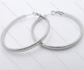 Wholesale Stainless Steel Line Earrings - KJE050636