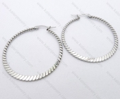 Wholesale Stainless Steel Line Earrings - KJE050640