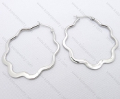 Wholesale Stainless Steel Line Earrings - KJE050643