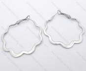 Wholesale Stainless Steel Line Earrings - KJE050644