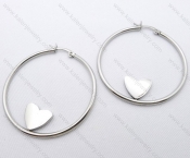 Wholesale Stainless Steel Line Earrings - KJE050663