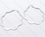 Wholesale Stainless Steel Line Earrings - KJE050678