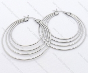 Wholesale Stainless Steel Line Earrings - KJE050690