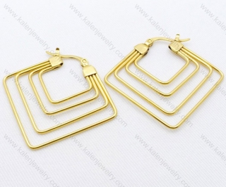 Wholesale Stainless Steel Line Earrings - KJE050691