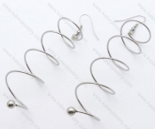 Wholesale Stainless Steel Line Earrings - KJE050724