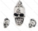 Stainless Steel Casting Solid Three-dimensional/ tridimensional Skull Pendants - KJP010039