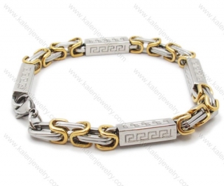 Stainless Steel Stamping Bracelets with great wall pattern - KJB140003