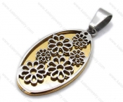 Stainless Steel Gold Jewelry of Round Pendants - KJP050948