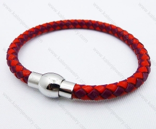 Stainless Steel Leather Bracelets - KJB030002