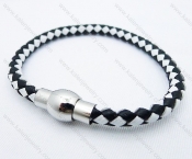 Stainless Steel Leather Bracelets - KJB030005