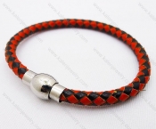 Stainless Steel Leather Bracelets - KJB030008