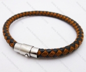 Stainless Steel Leather Bracelets - KJB030009