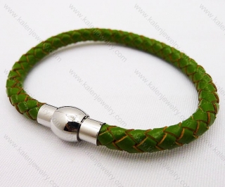 Stainless Steel Leather Bracelets - KJB030010