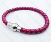 Stainless Steel Leather Bracelets - KJB030011
