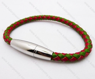 Stainless Steel Leather Bracelets - KJB030015