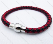Stainless Steel Leather Bracelets - KJB030018