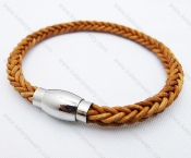 Stainless Steel Leather Bracelets - KJB030023