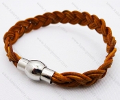 Stainless Steel Leather Bracelets - KJB030026