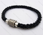 Stainless Steel Leather Bracelets - KJB030027