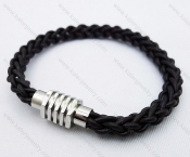 Stainless Steel Leather Bracelets - KJB030028