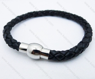 Stainless Steel Leather Bracelets - KJB030040