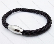Stainless Steel Leather Bracelets - KJB030058