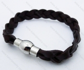 Stainless Steel Leather Bracelets - KJB030067