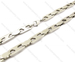 545 × 8 mm Stainless Steel Stamping Necklaces - KJN140011