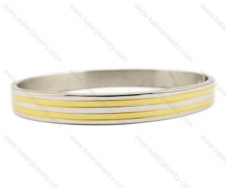 69 × 58 mm Stainless Steel Gold Plating Bangle - KJB100015