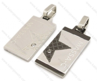 Stainless Steel Couple Pendants - KJP140006