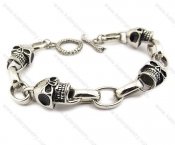 Stainless Steel Casting Skull Bracelets - KJB170012