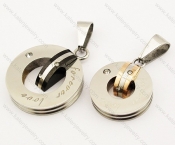 Fashion Stainless Steel Couple Pendants for Valentine - KJP110015