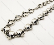 Stainless Steel Casting Skull Necklaces - KJN170004