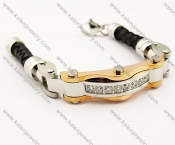 Stainless Steel Leather Bracelets - KJB260002