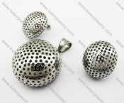Steel Earrings & Pendant Jewelry Sets - KJS080008