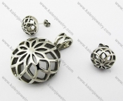 Steel Earrings & Pendant Jewelry Sets - KJS080010