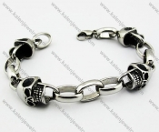 Stainless Steel Skull Bracelet - KJB170016