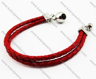 Stainless Steel Leather Bracelets - KJB030090