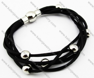 Stainless Steel Leather Bracelets - KJB030093