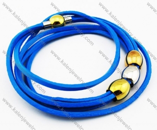 Stainless Steel Leather Bracelets - KJB030095