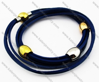 Stainless Steel Leather Bracelets - KJB030096