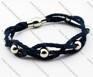 Stainless Steel Leather Bracelets - KJB030101