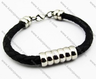Stainless Steel Leather Bracelets - KJB030109