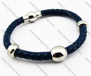 Stainless Steel Leather Bracelets - KJB030118