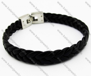 Stainless Steel Leather Bracelets - KJB030121