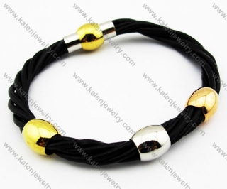 Stainless Steel Leather Bracelets - KJB030124