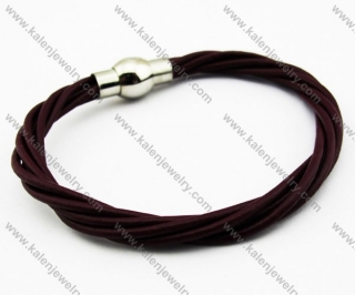 Stainless Steel Leather Bracelets - KJB030125