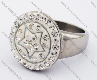 Stainless Steel Stone Rings - KJR280192